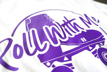 Load image into Gallery viewer, Short Sleeve White/Purple
