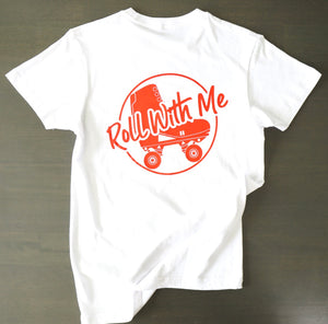 Red/white short sleeve T-shirt