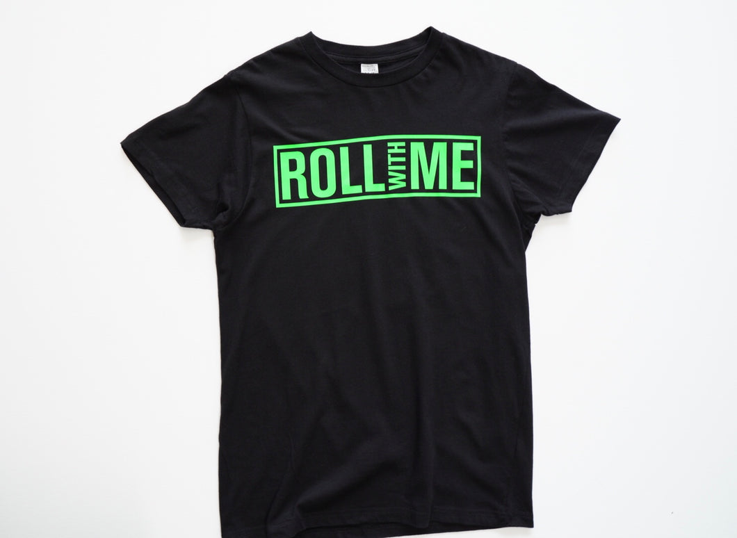 Short sleeve Blk/Neon Green T-shirt