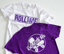 Load image into Gallery viewer, Short Sleeve White/Purple
