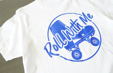 Load image into Gallery viewer, Short Sleeve Blue/White T-shirt
