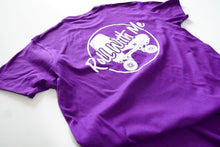 Load image into Gallery viewer, Short Sleeve White/Purple
