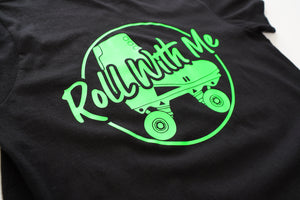 Short sleeve Blk/Neon Green T-shirt