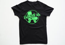 Load image into Gallery viewer, Short sleeve Blk/Neon Green T-shirt
