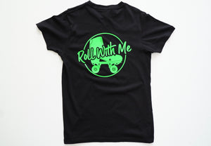 Short sleeve Blk/Neon Green T-shirt