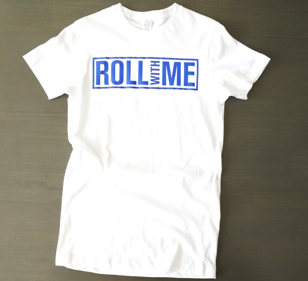 Short Sleeve Blue/White T-shirt